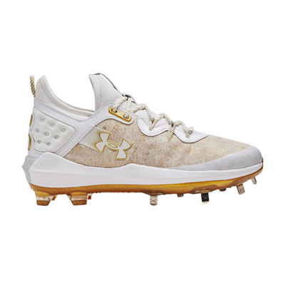 Pre-owned Under Armour Harper 8 Low St 'white Metallic Gold'