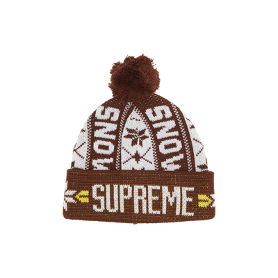 Pre-owned Supreme Snow Beanie 'brown'