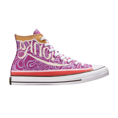 Pre-owned Converse Willy Wonka X Chuck Taylor All Star High 'swirl' In Purple