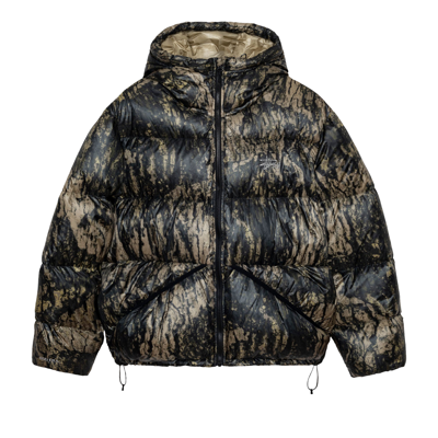 Pre-owned Stussy Down Parka Micro Ripstop 'relic Camo' In Multi-color