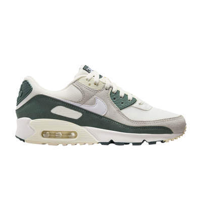 Pre-owned Nike Wmns Air Max 90 'sail Vintage Green' In Cream