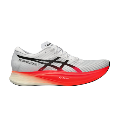 Pre-owned Asics Metaspeed Edge+ 'white Sunrise Red'