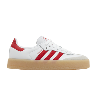 Pre-owned Adidas Originals Wmns Sambae 'white Scarlet Gum'