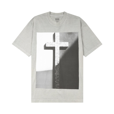 Pre-owned Pleasures Cross T-shirt 'grey'