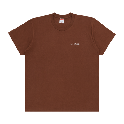 Pre-owned Supreme Ying Yang Tee 'brown'