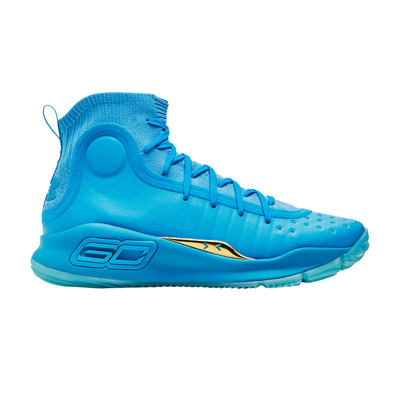 Pre-owned Under Armour Curry 4 Retro 'flooded' In Blue