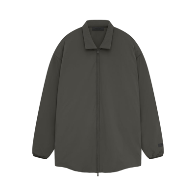 Pre-owned Essentials Fear Of God  Filled Shirt Jacket 'ink' In Black