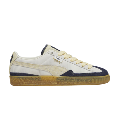 Pre-owned Puma Black Fives X Suede 'harlem Rens 100 Year Anniversary' In White