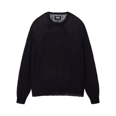 Pre-owned Stussy Loose Knit Sweater 'black'