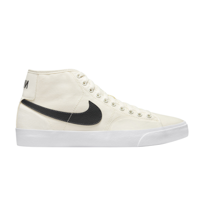 Pre-owned Nike Blazer Court Mid Sb 'sail Anthracite' In Cream