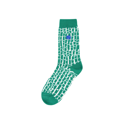 Pre-owned Ader Error Split Socks 'green'
