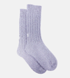 Miu Miu Socken Aus Kaschmir Und Wolle In Purple