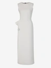 Maticevski Mannerism Midi Dress In Blanc