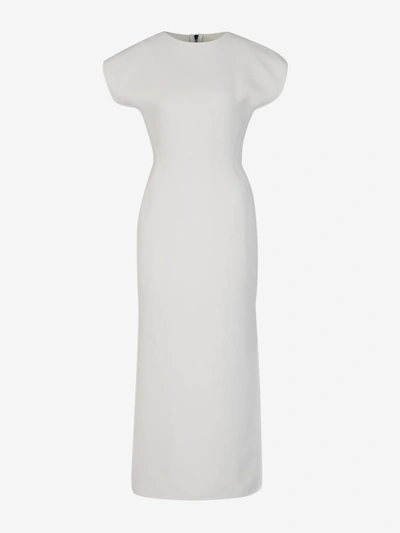 Maticevski Zephyr Midi Dress In Blanc