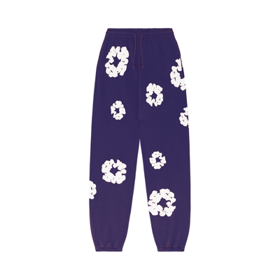 Pre-owned Denim Tears The Cotton Wreath Sweatpants 'purple'