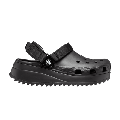 Pre-owned Crocs Classic Hiker Clog 'black'