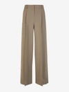 Max Mara Segale Formal Pants In Taupe