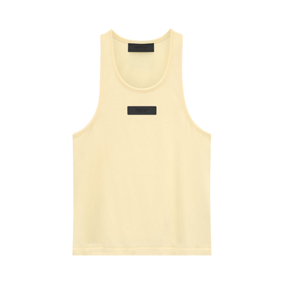 Pre-owned Essentials Fear Of God  Tank Top 'garden Yellow'