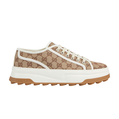 Pre-owned Gucci Gg Sneaker 'interlocking G - Beige' In Cream