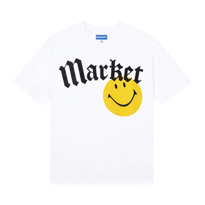 Pre-owned Market Smiley Gothic T-shirt 'white'
