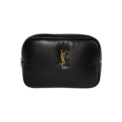 Pre-owned Saint Laurent Cassandre Cosmetic Pouch 'black'