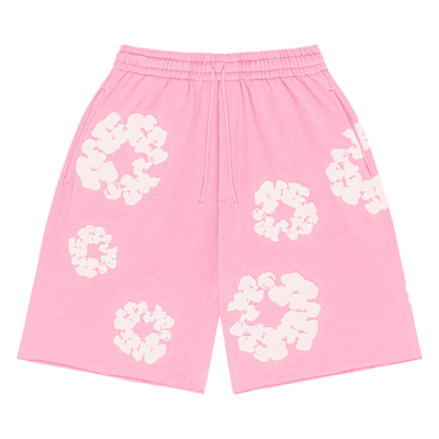 Pre-owned Denim Tears The Cotton Wreath Shorts 'pink'
