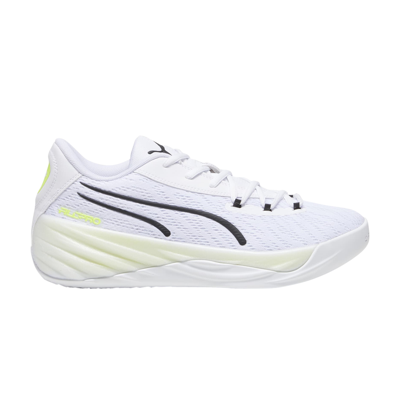 Pre-owned Puma All-pro Nitro 'white Lime Squeeze'