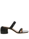 Off-white Off White Woman Black Leather Spring Mules In Black