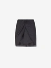 Off-white Off White "pinstripe Twist" Skirt In Gris Fosc