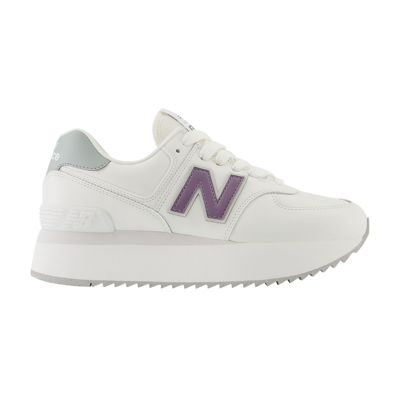 Pre-owned New Balance Wmns 574+ 'white Nori Pink'
