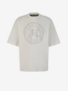 Palm Angels Pa City Logo-print T-shirt In Beix