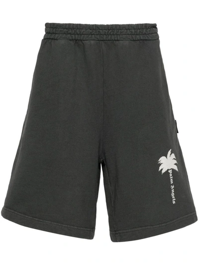 Palm Angels Shorts In Grey