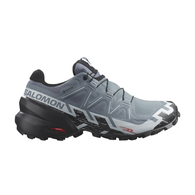 Pre-owned Salomon Wmns Speedcross 6 Gore-tex 'flint Stone Heather' In Grey