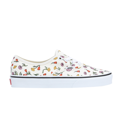 Pre-owned Vans Authentic 'poppy Floral' In Cream