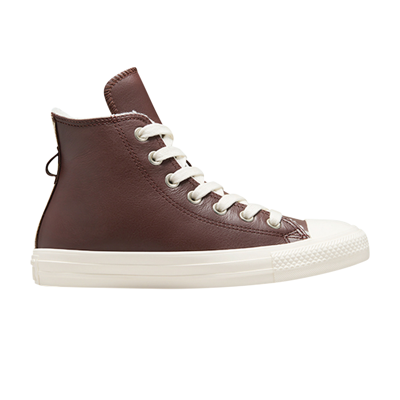 Pre-owned Converse Wmns Chuck Taylor All Star Leather High 'faux Fur Lining - Eternal Earth Brown'