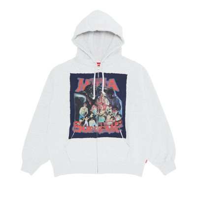 Pre-owned Supreme Muta Zip Up Hooded Sweatshirt 'ash Grey'