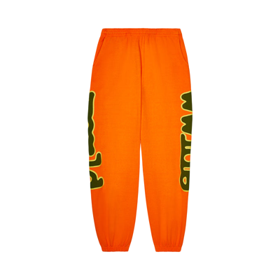 Pre-owned Sp5der Beluga Sweatpants 'orange'