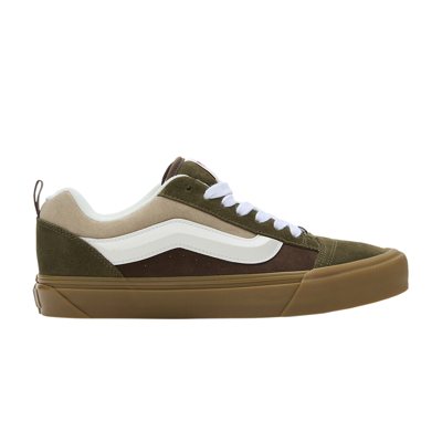 Pre-owned Vans Knu-skool 'olive Brown' In Green