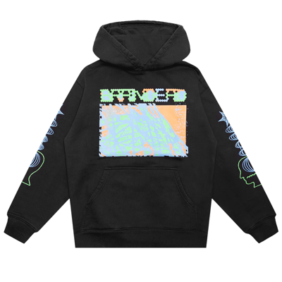 Pre-owned Brain Dead Videosphere Hoodie 'black'