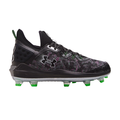 Pre-owned Under Armour Harper 8 Elite Tpu 'black Pink Green'