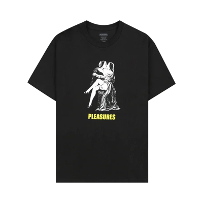 Pre-owned Pleasures French Kiss T-shirt 'black'