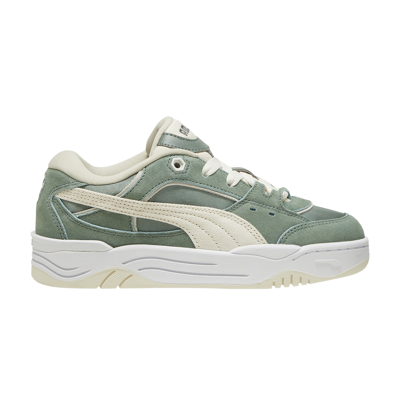 Pre-owned Puma Wmns 180 'corduroy - Eucalyptus' In Green