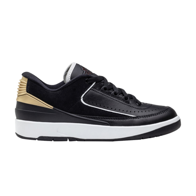 Pre-owned Air Jordan Wmns  2 Retro Low 'black Metallic Gold'