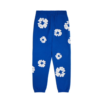 Pre-owned Denim Tears The Cotton Wreath Sweatpants 'royal Blue'