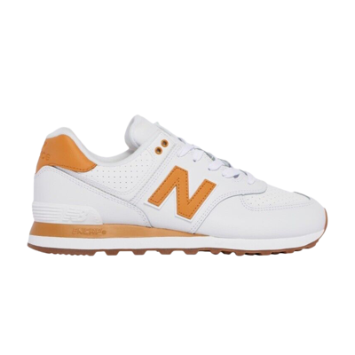 Pre-owned New Balance 574 'white Brown'