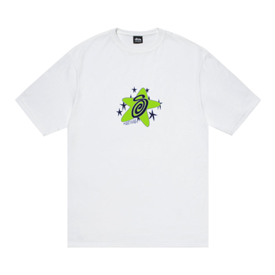 Pre-owned Stussy Galaxy T-shirt 'white'