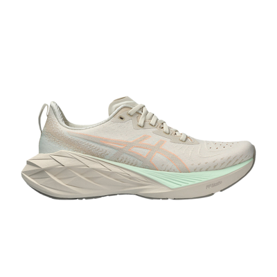 Pre-owned Asics Wmns Novablast 4 Wide 'oatmeal Moonrock' In Cream