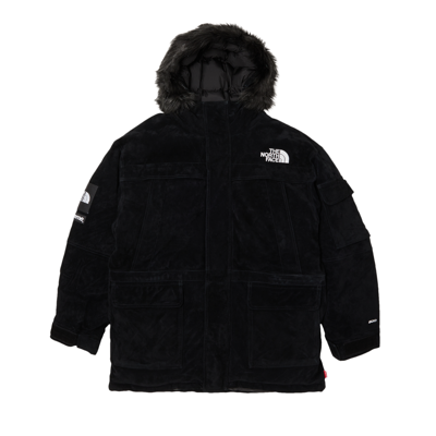 Pre-owned Supreme X The North Face Suede 600-fill Down Parka 'black'