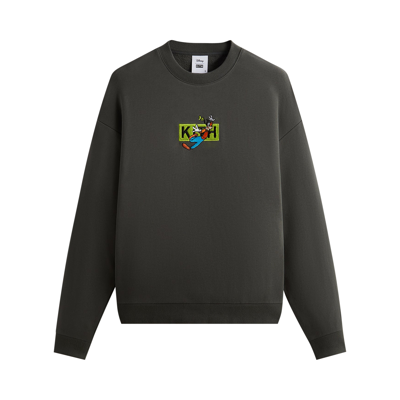 Pre-owned Kith For Mickey & Friends Cyber Monday Goofy Classic Logo Crewneck 'machine' In Black