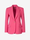 Stella Mccartney Iconic Stretch-cotton Blazer In Fúcsia